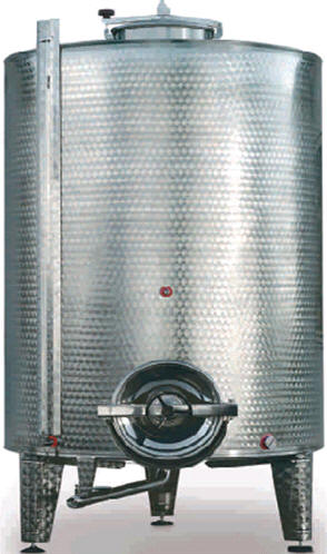 serbatoi a fondo conico in acciaio inox